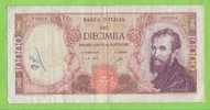 REPUBBLICA ITALIANA 10000 LIRE MICHELANGELO  3 LUGLIO 1962 - 10000 Liras