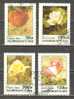 AZERBAIJAN 1996 - ROSES -  LOT OF 4 DIFFERENT - USED OBLITERE GESTEMPELT USADO - Rosas