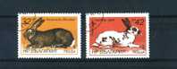 - BULGARIE 1986 . TIMBRES SUR LES LAPINS . OBLITERES - Lapins