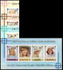 KOREA DRP (north) 1982 Diana Birthday. IMPERF.OVPT.BLUE SET:3 + One Sheetlet (7 Stamps) - Femmes Célèbres