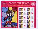 ONU New-York 2008 - Feuille De Timbres Personnalisés JO Pékin - Sport For Peace ** (épuisée Sold Out) - Hojas Y Bloques