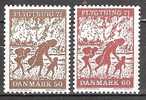 DENMARK UNUSED STAMPS FROM 1971 AFA: 510 - 511 - Ongebruikt