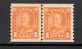 Canada Scott No. 178 Unused Hinged Year 1930  Line Pair - Neufs