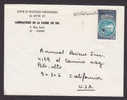 France LABORATOIRE De La FAUNE Du SOL Line Cds. DIJON-GARE Cover To Palo-Alto USA Etats Unis Oceane Xpo 1971 Stamp - Covers & Documents