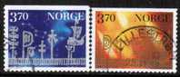 NORWAY   Scott #  1178-9  VF USED - Oblitérés