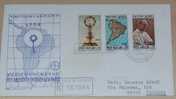 VATICANO VATICAN 1968 Official FDC Registered Recommandé, Religion Pope Paulus 6 Map CONGRESSO EUCARISTICO - Briefe U. Dokumente