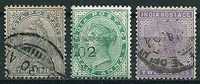 Indien  1900  Q. Victoria  3 Werte  Gestempelt / Used - 1882-1901 Imperium