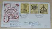 VATICANO 1972 Official FDC BRAMANTE ART ARCHITECTURE Registered Letter Sur Lettre Recommandé Realmente Viaggiata - Covers & Documents