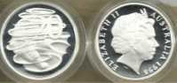 AUSTRALIA 20 CENTS PLATYPUS ANIMAL DECIMAL FROM MASTERPIECES IN SILVER 1998 PROOF QEII  READ DESCRIPTION CAREFULLY!! - Other & Unclassified