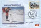 Romania-  Postal Stationery Cover-2005-Romanian Explorers-U. Marinescu Geographical South Pole - Antarctic Expeditions