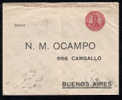 ARGENTINA 1916 5 Cts. STATIONERY ENEVELOPE – USED - Altri & Non Classificati