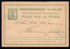 FINLAND 1874 8p STATIONERY CARD - USED - Mi. P5 - Postwaardestukken