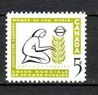 Canada 1959 MiNr. 332 Kanada World Federation Of Rural Women 1v MNH ** 0.40 € - Ungebraucht