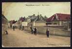 CPA-PHOTO COULEUR  ANCIENNE- FRANCE- SAINT OUEN (80)- LA RUE CENTRALE AVEC BELLE ANIMATION- - Saint Ouen