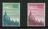 Città Del Vaticano - Anno 1958 - Posta Aerea Serie Cupola Basilica Di San Pietro -  Due Valori Nuovi Gomma Integra ** - Unused Stamps