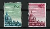 Città Del Vaticano - Anno 1958 - Posta Aerea Serie Cupola Basilica Di San Pietro -  Due Valori Nuovi Gomma Integra ** - Unused Stamps