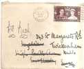 56002)lettera Inglese Con Un Valore Da 1 E 1/2p + Annullo Del 19-5-1937 - Lettres & Documents