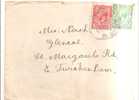 56058)lettera Inglese Con 2 Valori Da 1p E 1/2p Con Annullo Del 21-8-1918 - Storia Postale