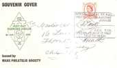56733)lettera F.d.c. Inglese Con Un Valore + Annullo - 1952-1971 Em. Prédécimales