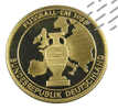 Allemagne - Medaille-Jeton - Coupe  De Foot-Ball UEFA   1988 -  Dorée - Sup - 40mm - Verzamelingen