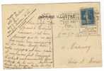 FRANCE Semeuse 1920 YT 140 - Briefe U. Dokumente