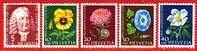 Série Neuve De 1958 Pro Juventute Suisse / Pensée, Reine-Marguerite, Volubilis Et Rose De Noël - Unused Stamps