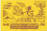 BU 569/BUVARD CHOCOLAT  MEUNIER   LE LOUP ET LE CHIEN - Chocolat