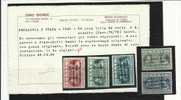 CEFALONIA  E ITACA 1941 PREVIDENZA SOCIALE LEPTA 50 L - DRACMA 1 D MH CERTIFICATO - Cefalonia & Itaca