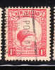 New Zealand 1936-41 Kiwi And Cabbage Palm 1p Used - Usati