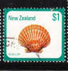 New Zealand 1979 Scallop Shell $1 Used - Oblitérés