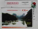 Drifting On Bamboo Boat,rafting,China 1999 Mt.Wuyishan National Key Scenic Spot Tourism Advert Postal Stationery Card - Rafting