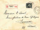 Elgique - Montenez - Lettre Recommandée De 1925 - Storia Postale