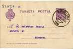 3546  Entero Postal, BARCELONA 1924, Medallon, , Entier Postal - 1850-1931