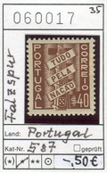 Portugal 1935 - Michel 587 - * Mh Charn. - Neufs