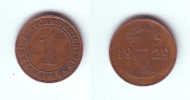 Germany 1 Reichspfennig 1929 A - 1 Rentenpfennig & 1 Reichspfennig