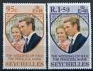 1973 Seychelles, Matrimonio Principessa Anna , Serie Completa Nuova (**) - Seychellen (...-1976)