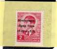 MONTENEGRO 1941 SOPRASTAMPATO DI JUGOSLAVIA YUGOSLAVIA OVERPRINTED 2 D MNH - Montenegro