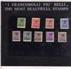 MONTENEGRO 1942 SOPRASTAMPA NERA BLACK OVERPRINTED LIRE SERIE COMPLETA COMPLETE SET MNH - Montenegro