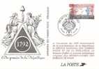 FRANCE Entier Postal 2771 Souvenir LA POSTE : L'an 1 De La République - Sonderganzsachen