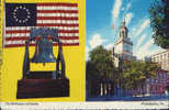 United States- Postcard 1976-  Philadelphia-The Liberty Bell And Independence Hall - 2/scans - Philadelphia