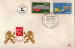 ISRAEL : F.D.C N° 80/81 Sans Tab - SERVICE POSTAL - FDC