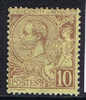 Monaco 1891 Michel Nr 14, Unused, MH - Neufs