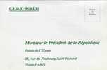 Carte Petition - S.O.S. Foret Francaise - CFDT - Adressee Au President De La Republique  (23733) - Events