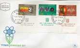 ISRAEL : F.D.C N°251/253  -navec Tab -  SCIENCES - FDC