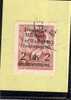 MONTENEGRO 1943 OCCUPAZIONE TEDESCA GERMAN OCCUPATION SOPRASTAMPATO SURCHARGED LIRE 2 SU 3 D USATO USED OBLITERE' - Duitse Bez.: Montenegro