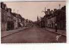 53 Pré En Pail (Mayenne) - Rue Aristide Briand - HOTEL DE BRETAGNE E POUSSARD Pompe à Essence - CPSM Huvé Tabac - Pre En Pail