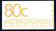 Australia 1988 QEII Australian Crafts 80c Booklet Complete, MNH - Carnets