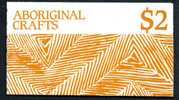 Australia 1987 QEII Aboriginal Crafts $2 Booklet Complete, MNH - Carnets