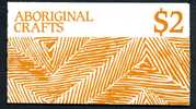 Australia 1987 QEII Aboriginal Crafts $2 Booklet Complete, MNH - Booklets