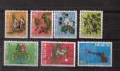 SUISSE:1973:N°943/6+947/9 NSC.Fleurs+Commémoratifs. - Ungebraucht